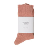 Luxury Alpaca Wool Socks - Dusky Rose