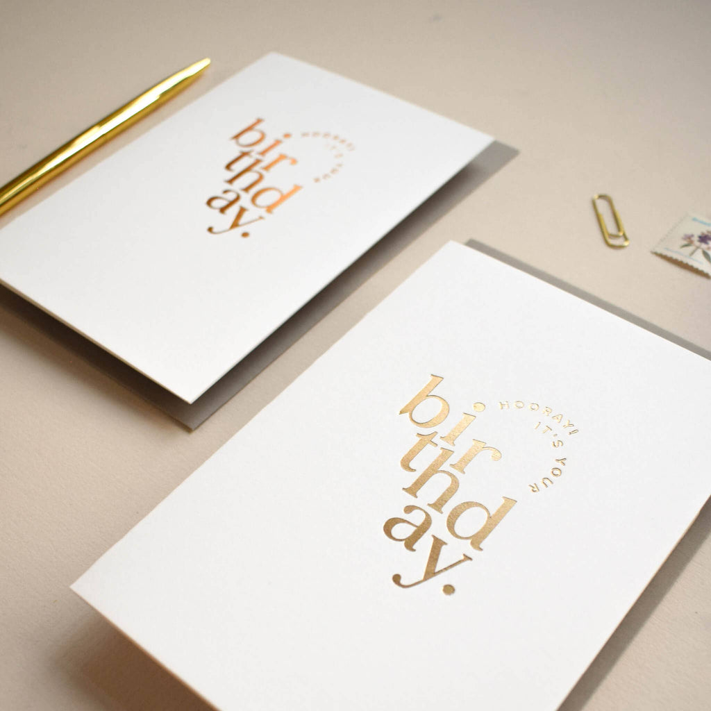 Hooray! Birthday - Luxury Greetings Card