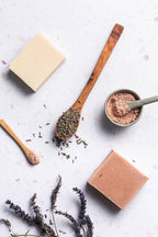Lavender + Geranium Soap -Vegan, Cruelty Free + Plastic Free: With Packaging £6.00