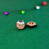 Christmas Pudding Stud Earrings | Silly Loaf