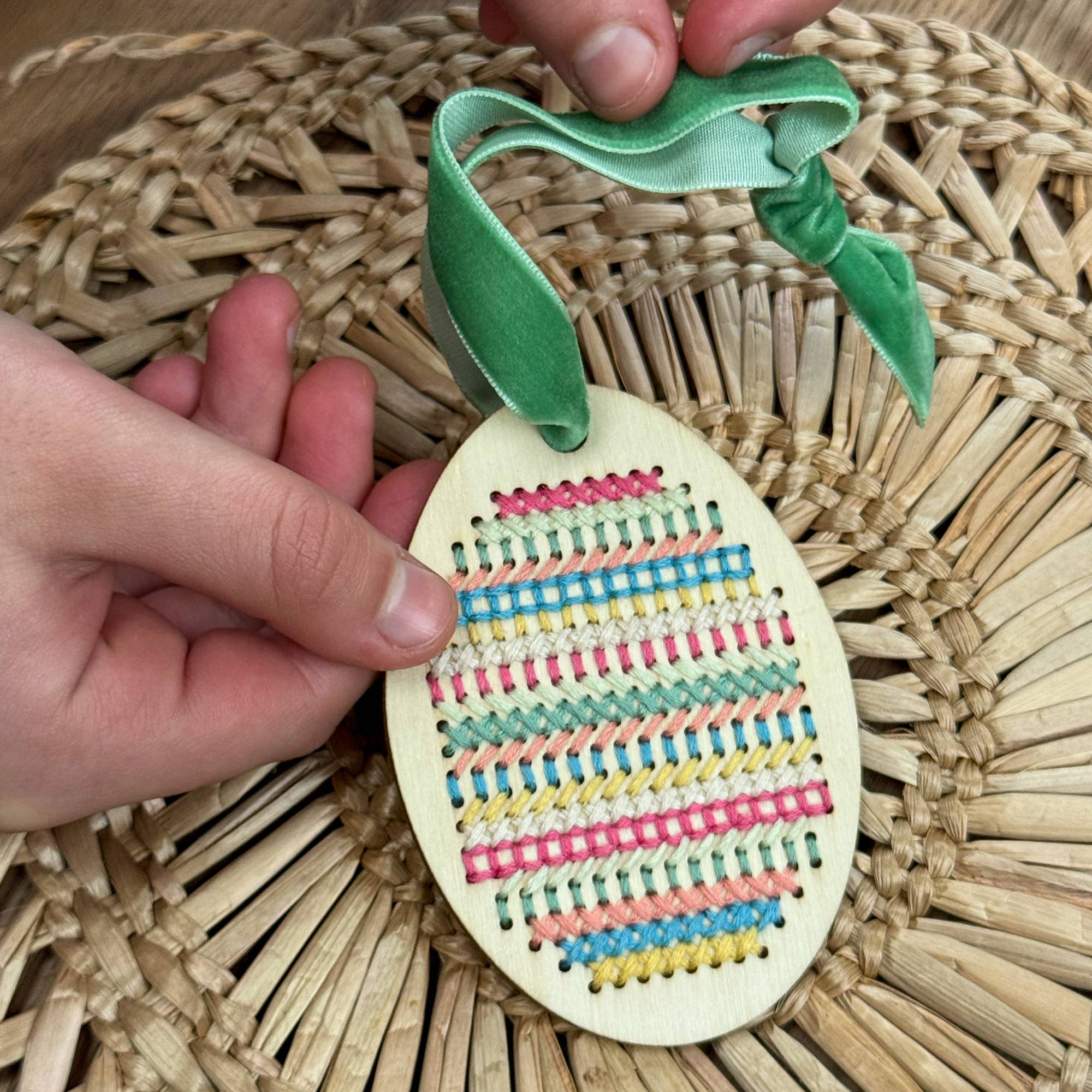 Make Your Own Stitched Egg Decoration
