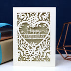 Happy Anniversary Laser Cut Card