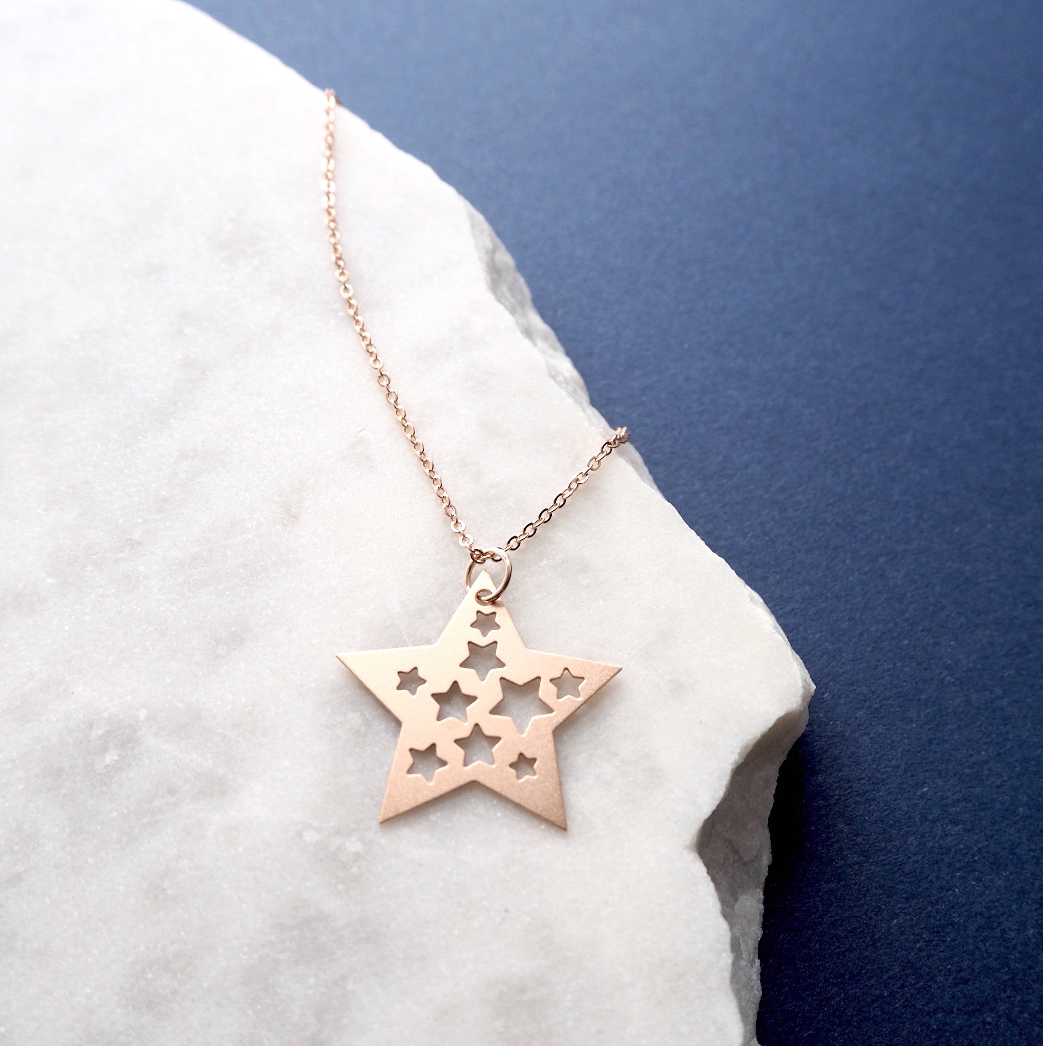 Rose Gold Star Necklace