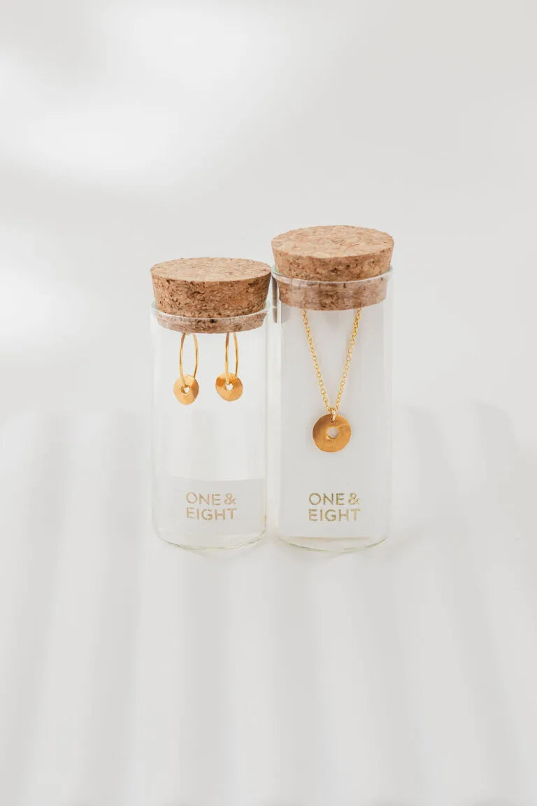 Gold Satin Tolvan Necklace