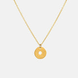 Gold Satin Tolvan Necklace