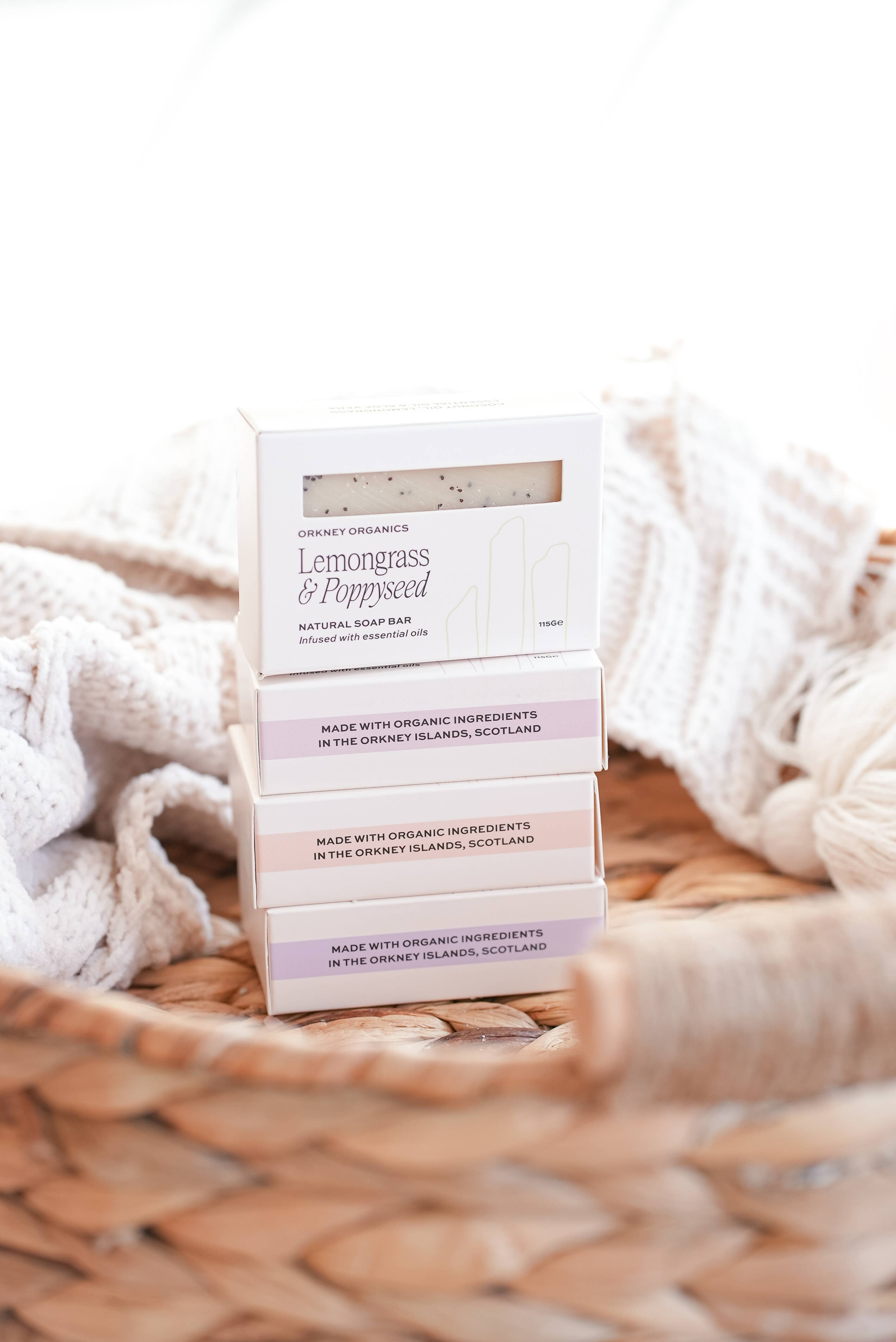 Lemongrass & Poppyseed Organic Soap Bar | Scottish Made