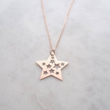 Rose Gold Star Necklace