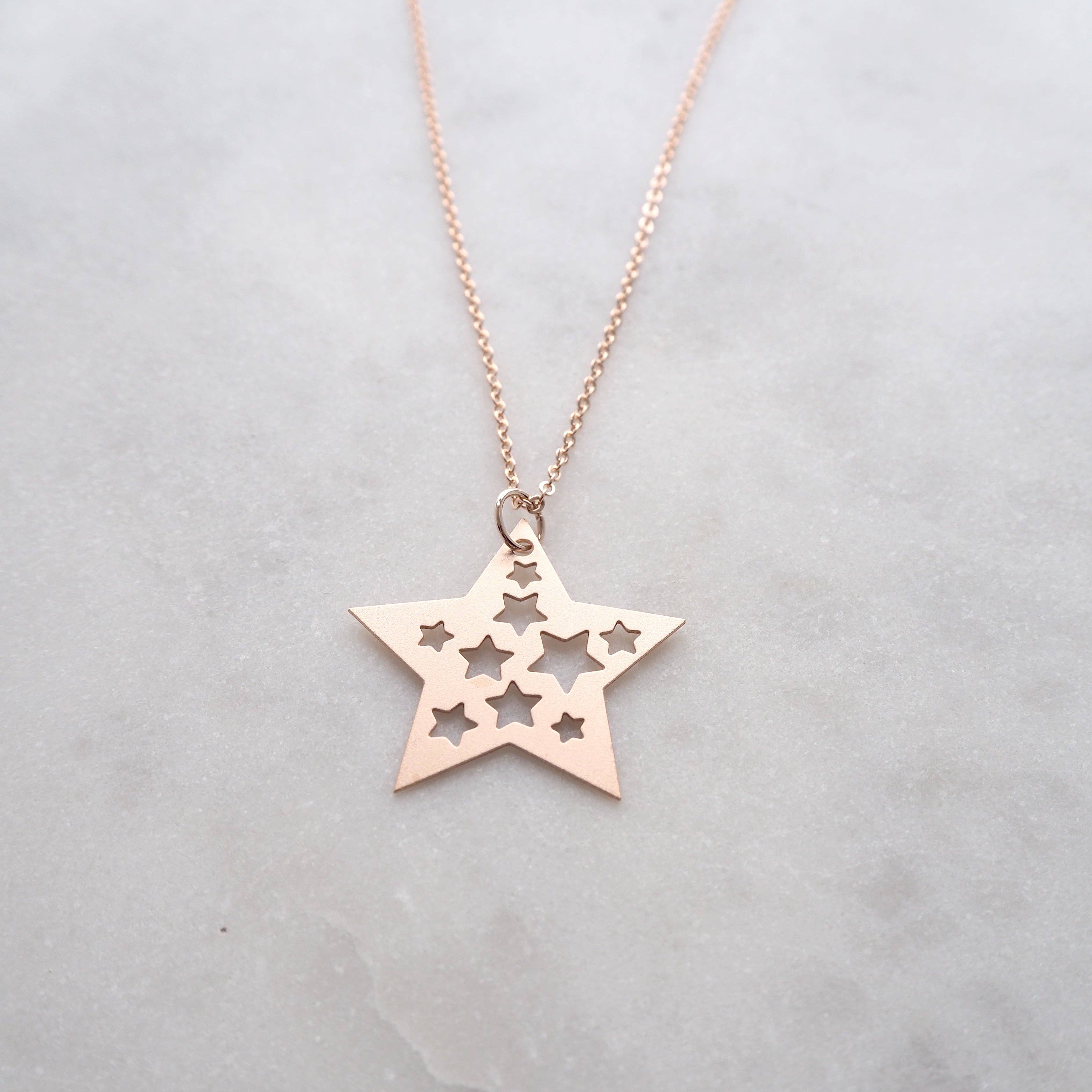 Rose Gold Star Necklace