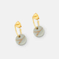 Clay with Gold Kintsiguri Earrings