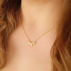 Gold Waterproof Petal Necklace – Dainty Everyday Jewellery