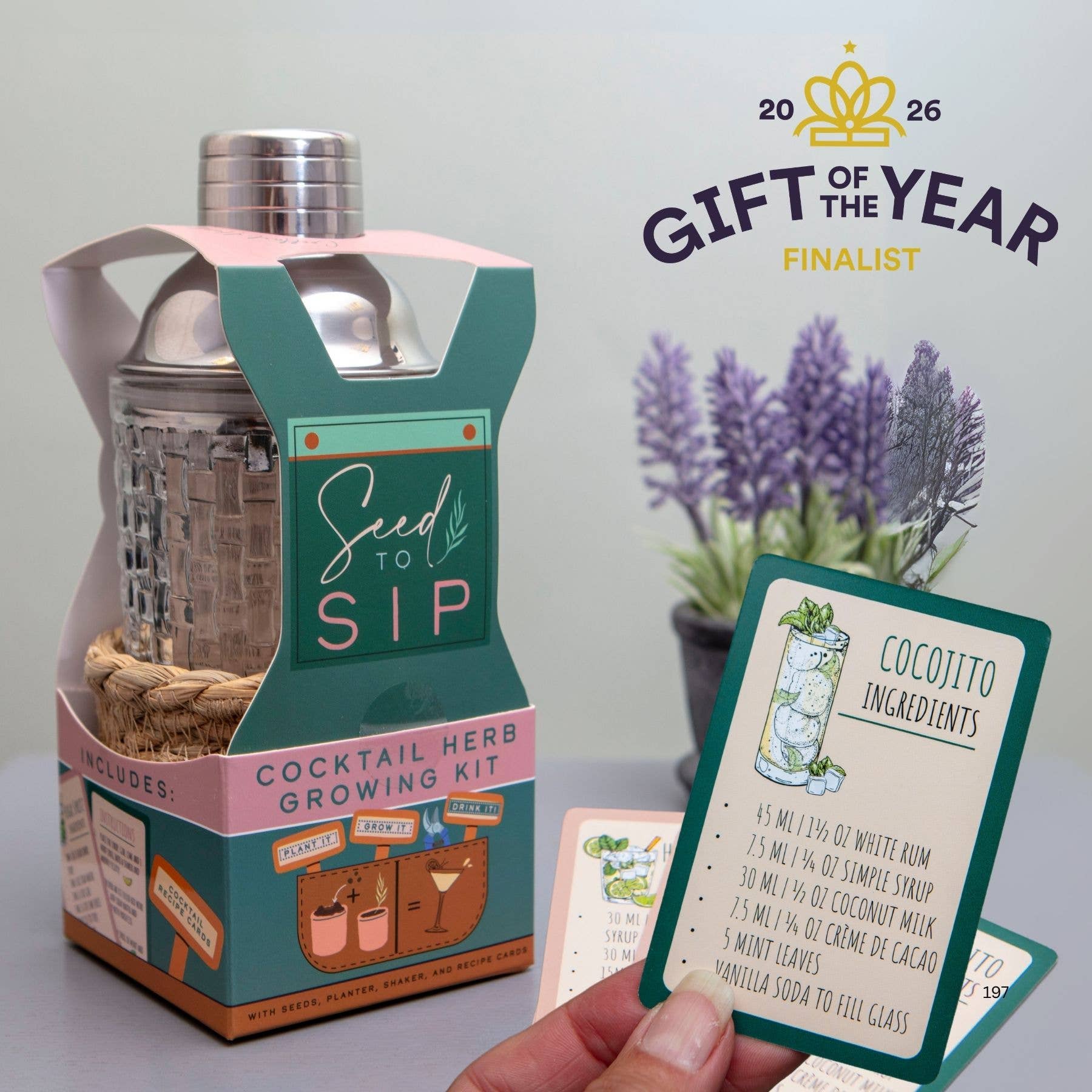 Seed to Sip Grow Your Own Cocktails Gift Set