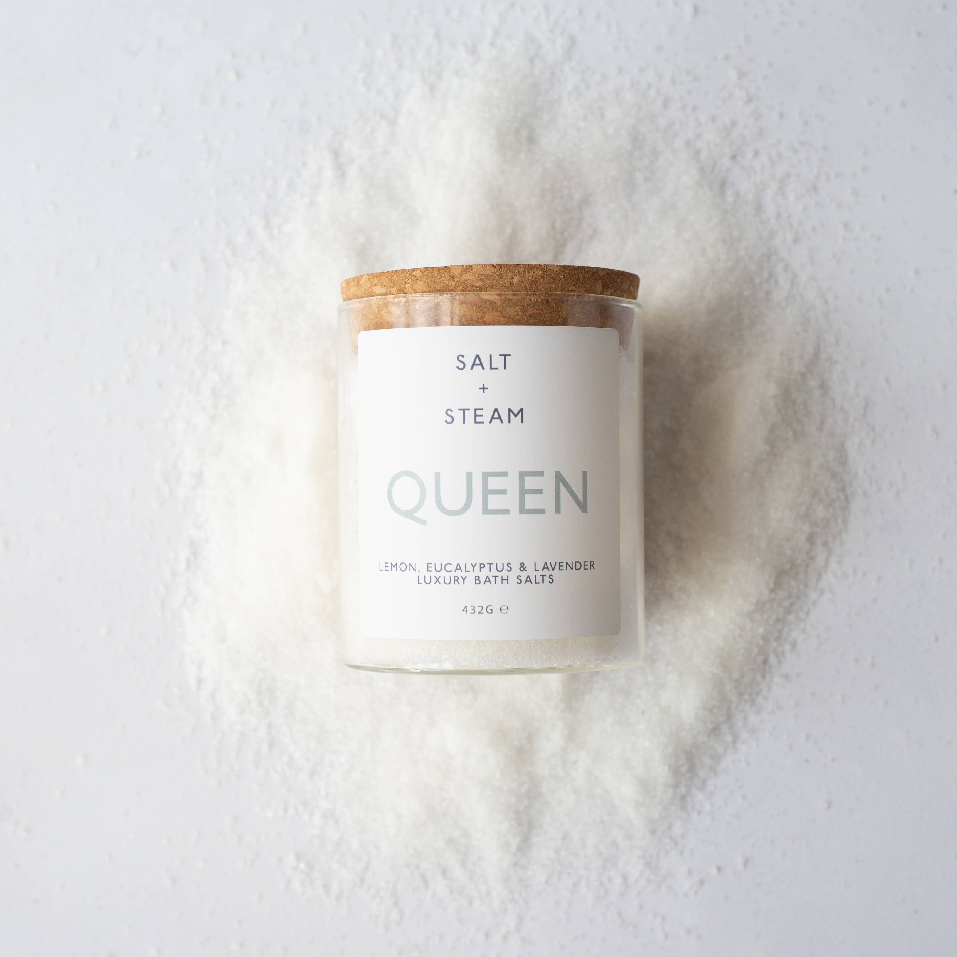 Queen - Lemon, Eucalyptus and Lavender Bath Salts, 80g Test Tube