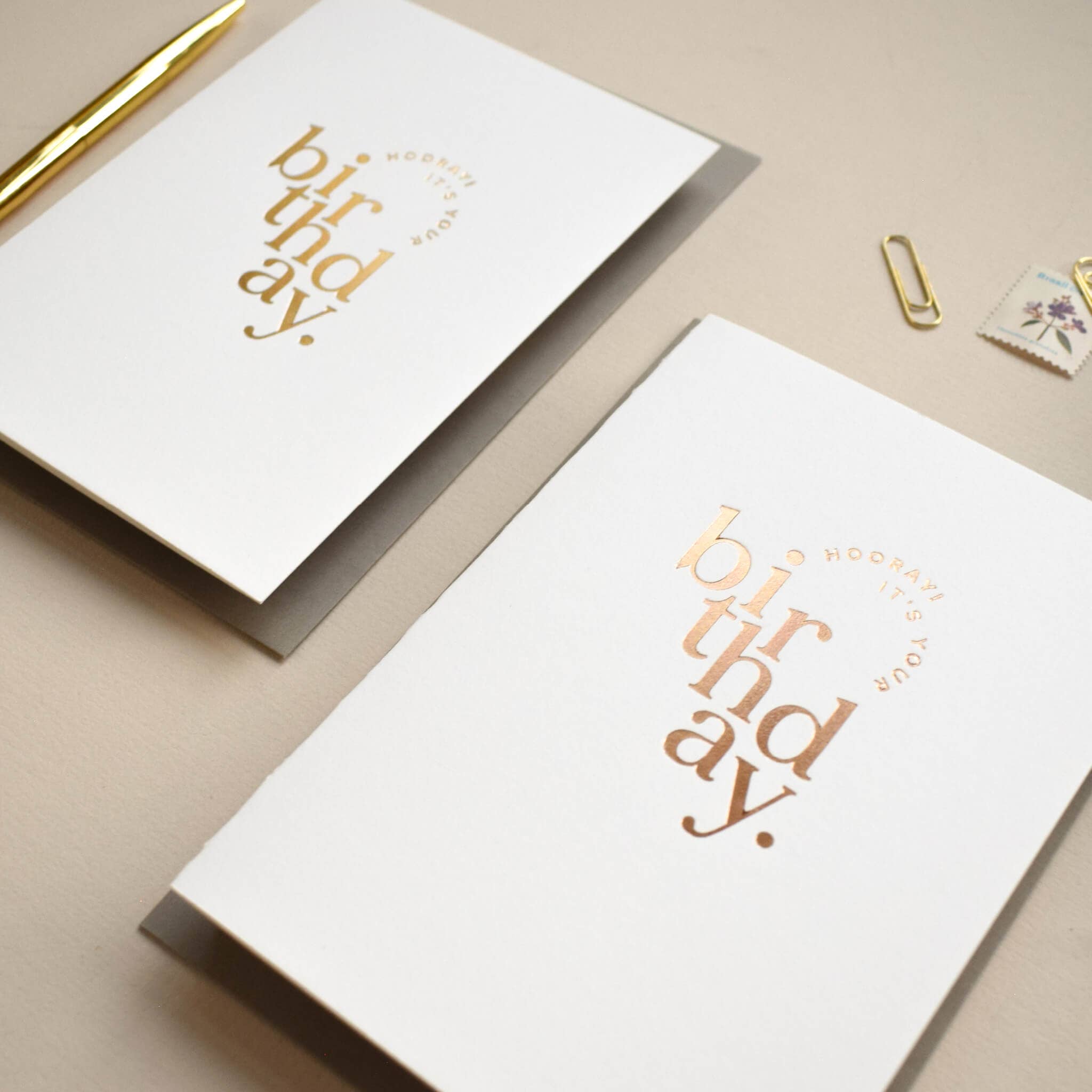 Hooray! Birthday - Luxury Greetings Card