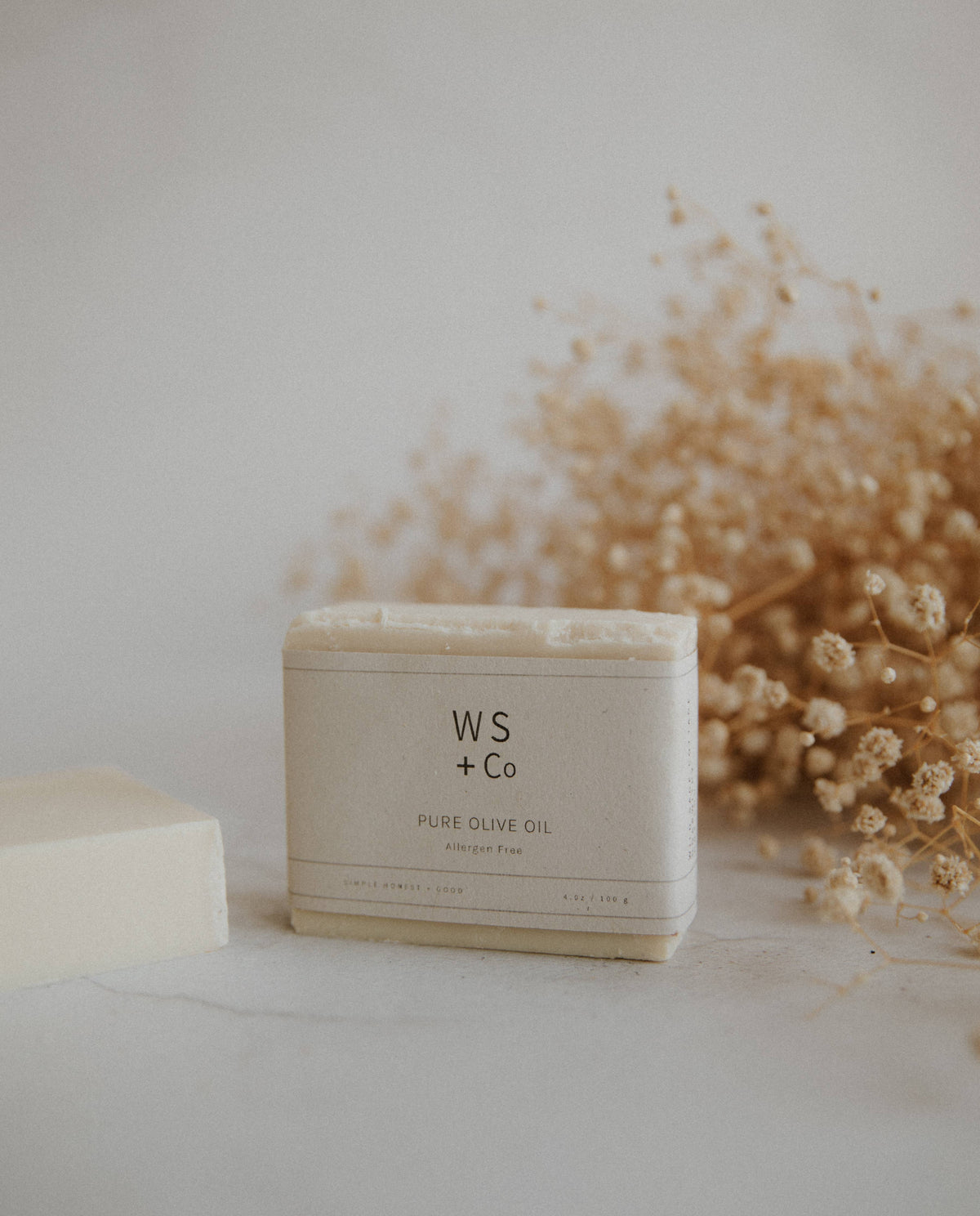 Pure Olive Oil Soap - Vegan, Cruelty Free + Plastic Free: With Packaging £6