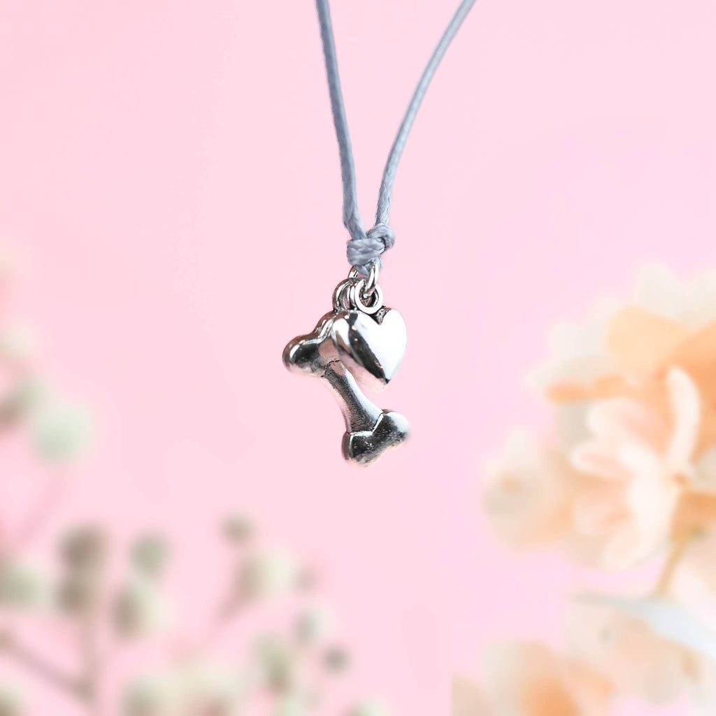 Dog Mum – Bone & Heart Charm Bracelet