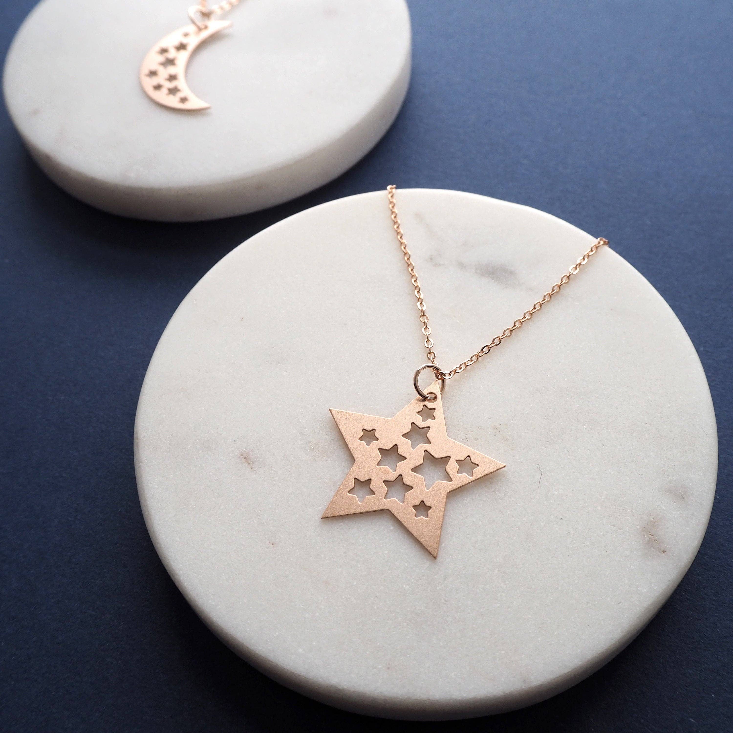 Rose Gold Star Necklace