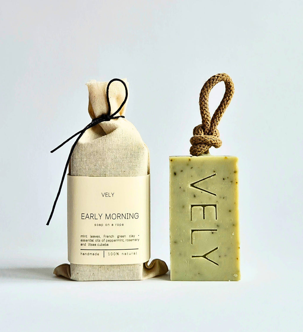 Early Morning - Natural Handmade Soap On A Rope