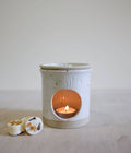 Handmade Wax Melt Burners: Speckled White