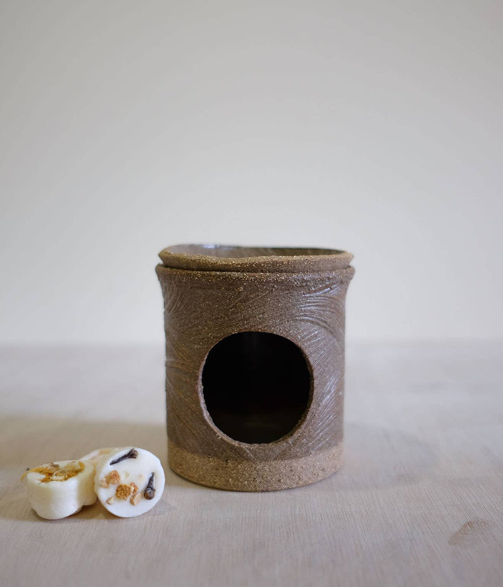 Handmade Wax Melt Burners: Speckled White