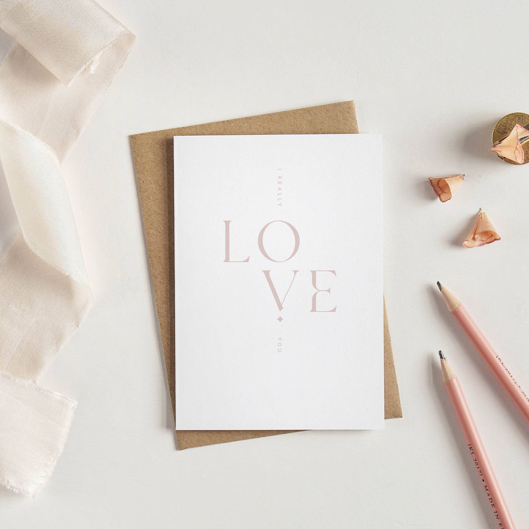 I Really Love You - Luxury Greeting Card