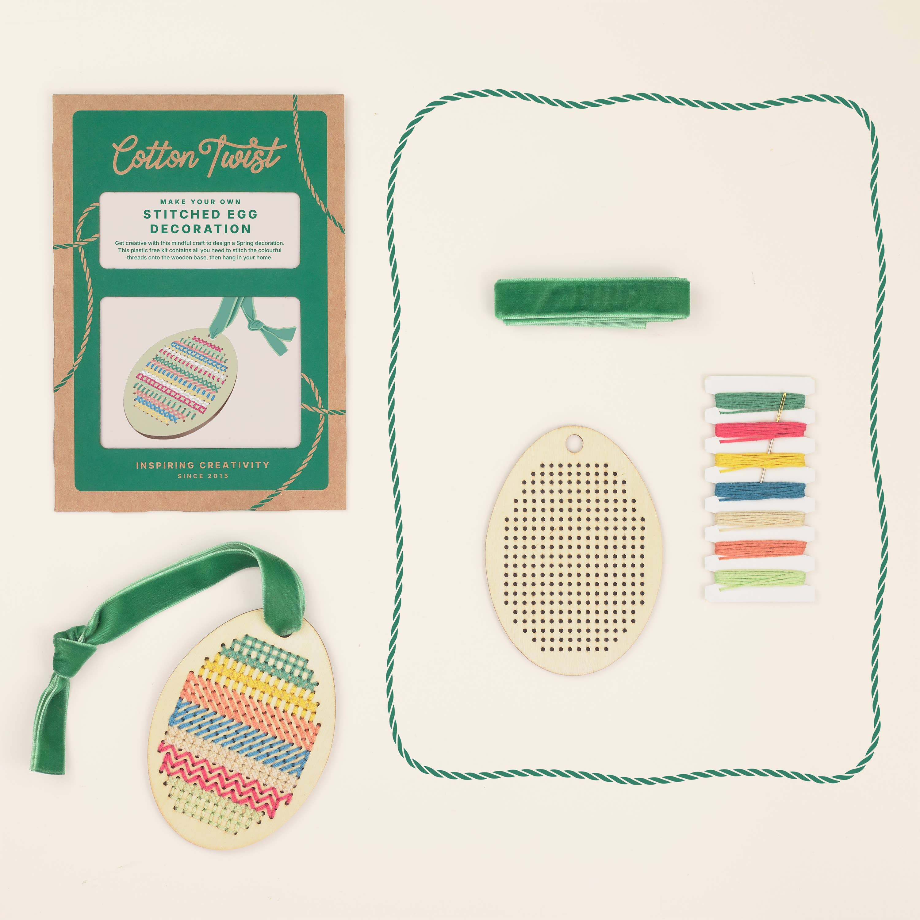 Make Your Own Stitched Egg Decoration
