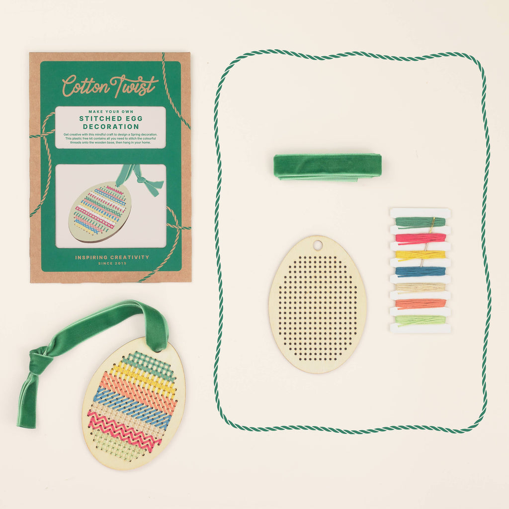 Make Your Own Stitched Egg Decoration