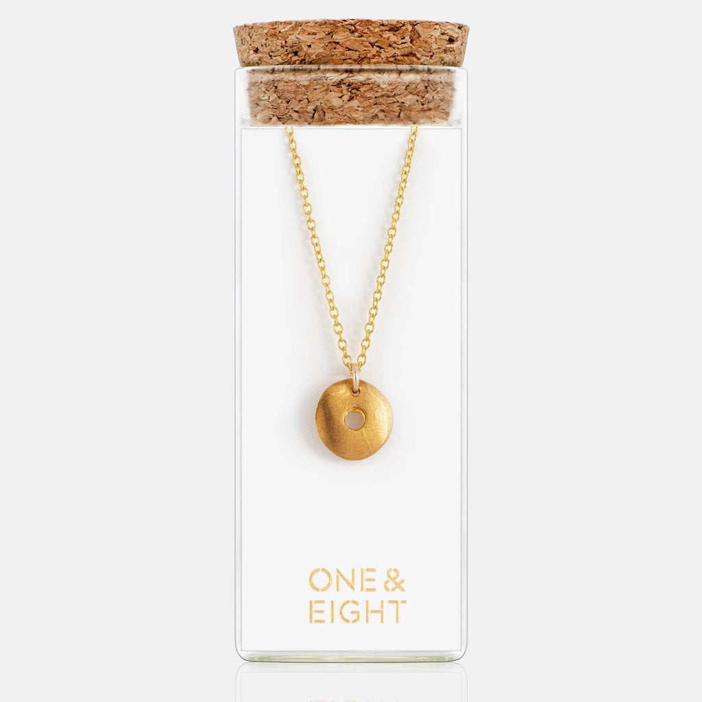 Gold Satin Tolvan Necklace