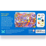 'Who's Hiding in the Ocean?' card game packaging with colorful illustration and text on a blue background