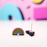Rainbow Stud Earrings | Silly Loaf