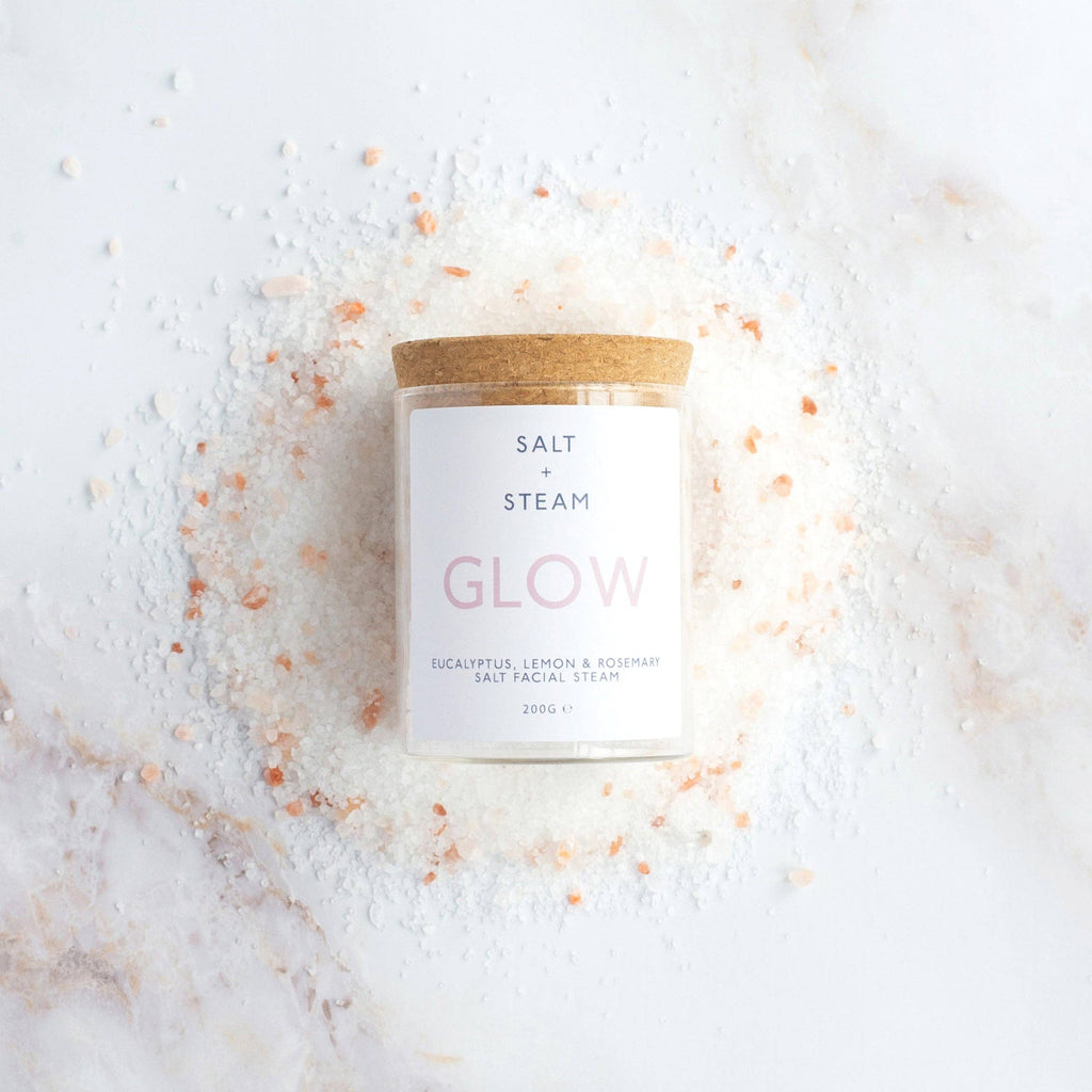Glow - Eucalyptus, Lemon and Rosemary Facial Steam, 200g Jar