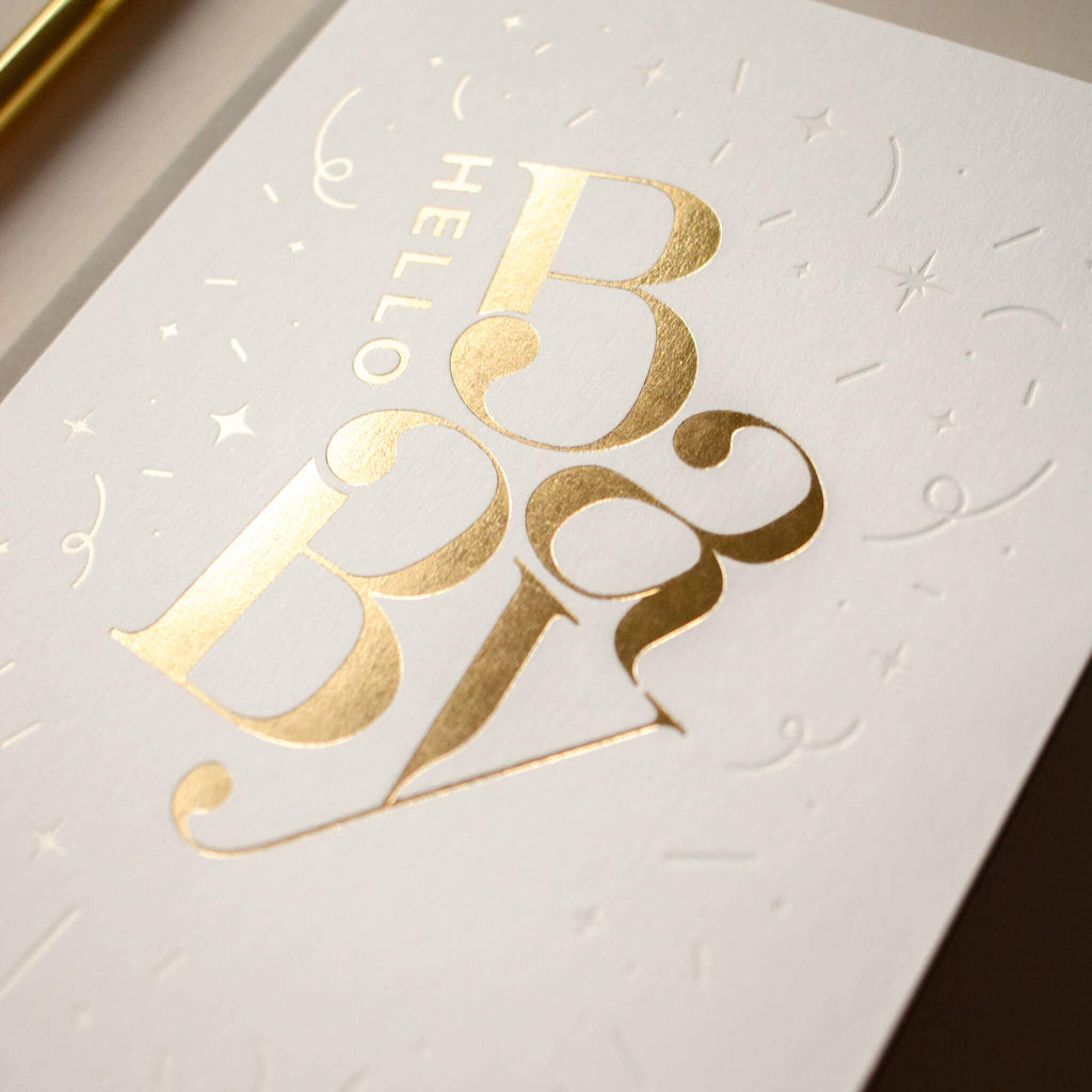 Hello Baby - Luxury Greeting Card