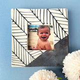Black Herringbone Wall Photo Frame - Wall Hanging