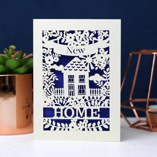 New Home A6 Laser Cut Card