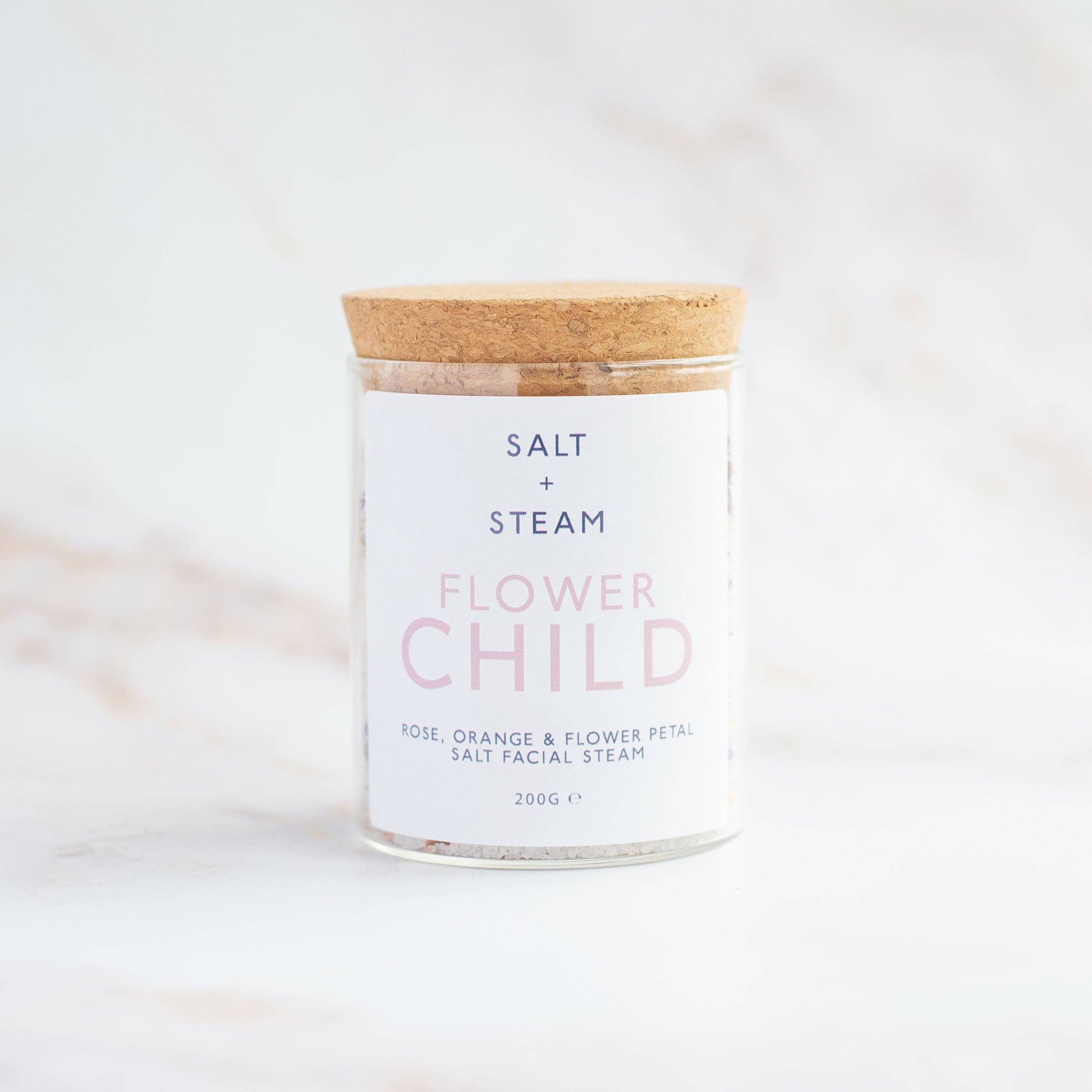 Flower Child - Rose and Orange Facial Steam, 200g Jar