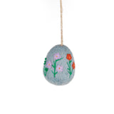 Handmade Large Felt Floral Easter Eggs (Pack of 5)