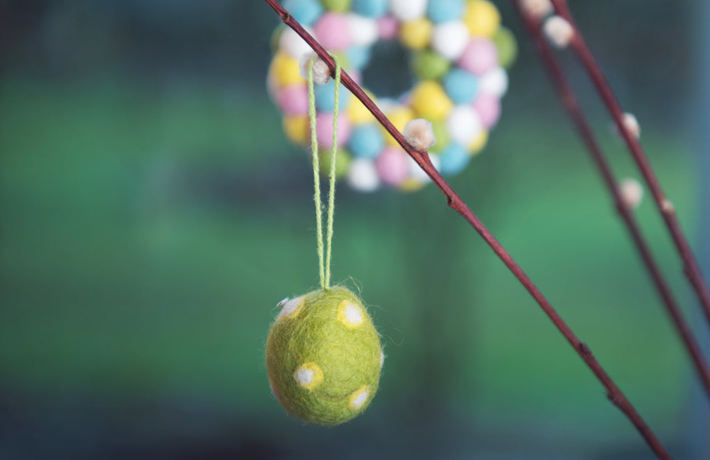 Handmade Felt Small Easter Eggs (Set of 5)