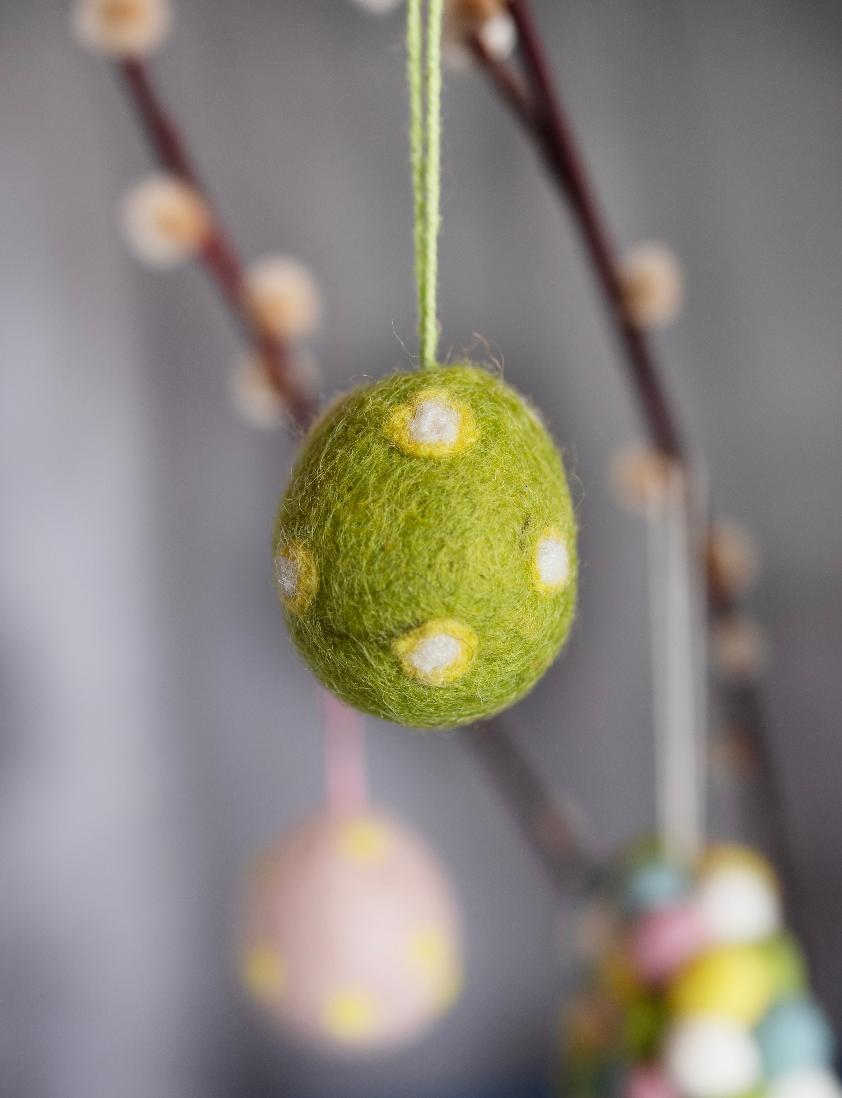 Handmade Felt Small Easter Eggs (Set of 5)