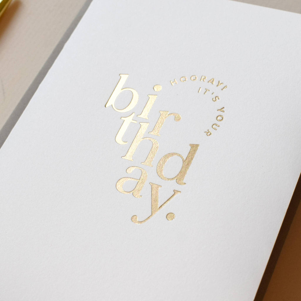 Hooray! Birthday - Luxury Greetings Card