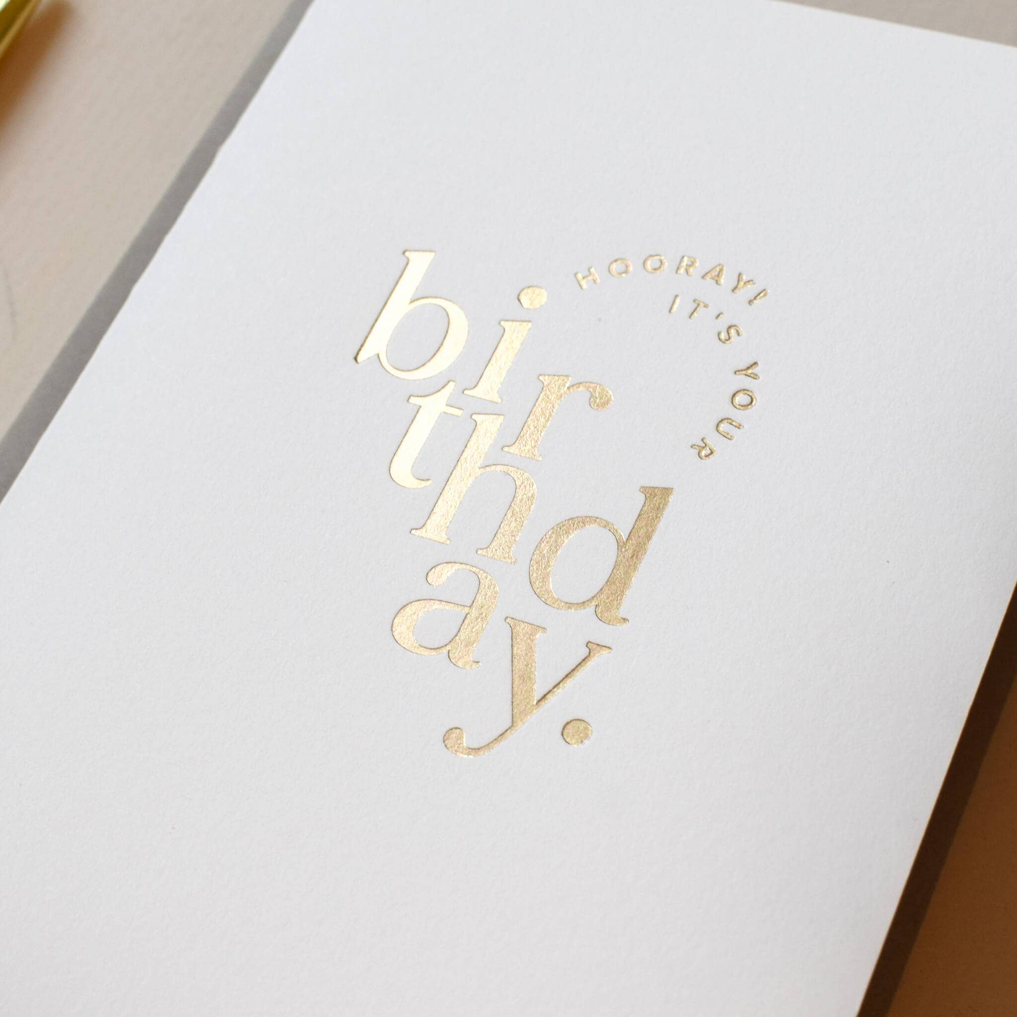 Hooray! Birthday - Luxury Greetings Card