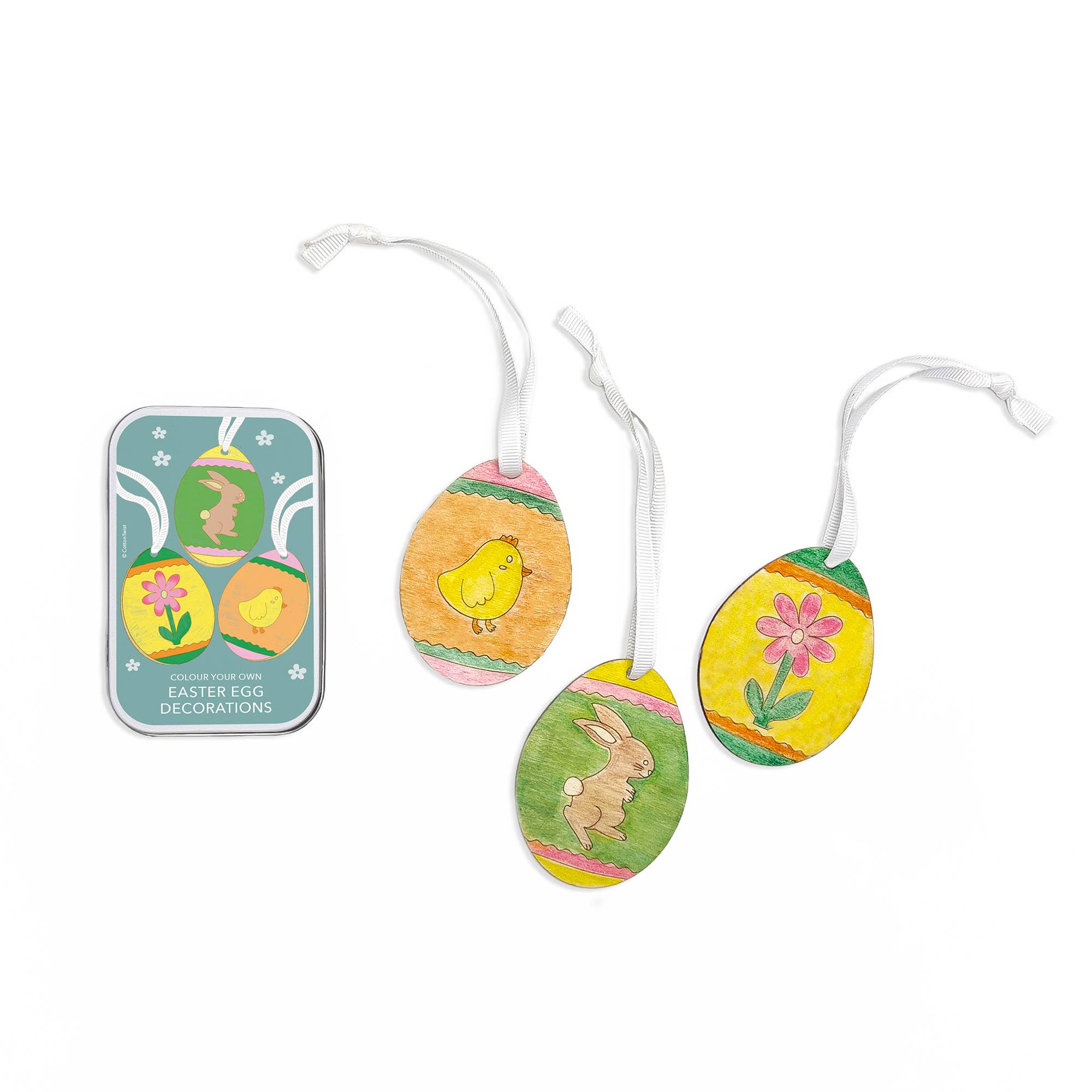 Set of 3 Easter Egg Decorations - DIY Craft Kit