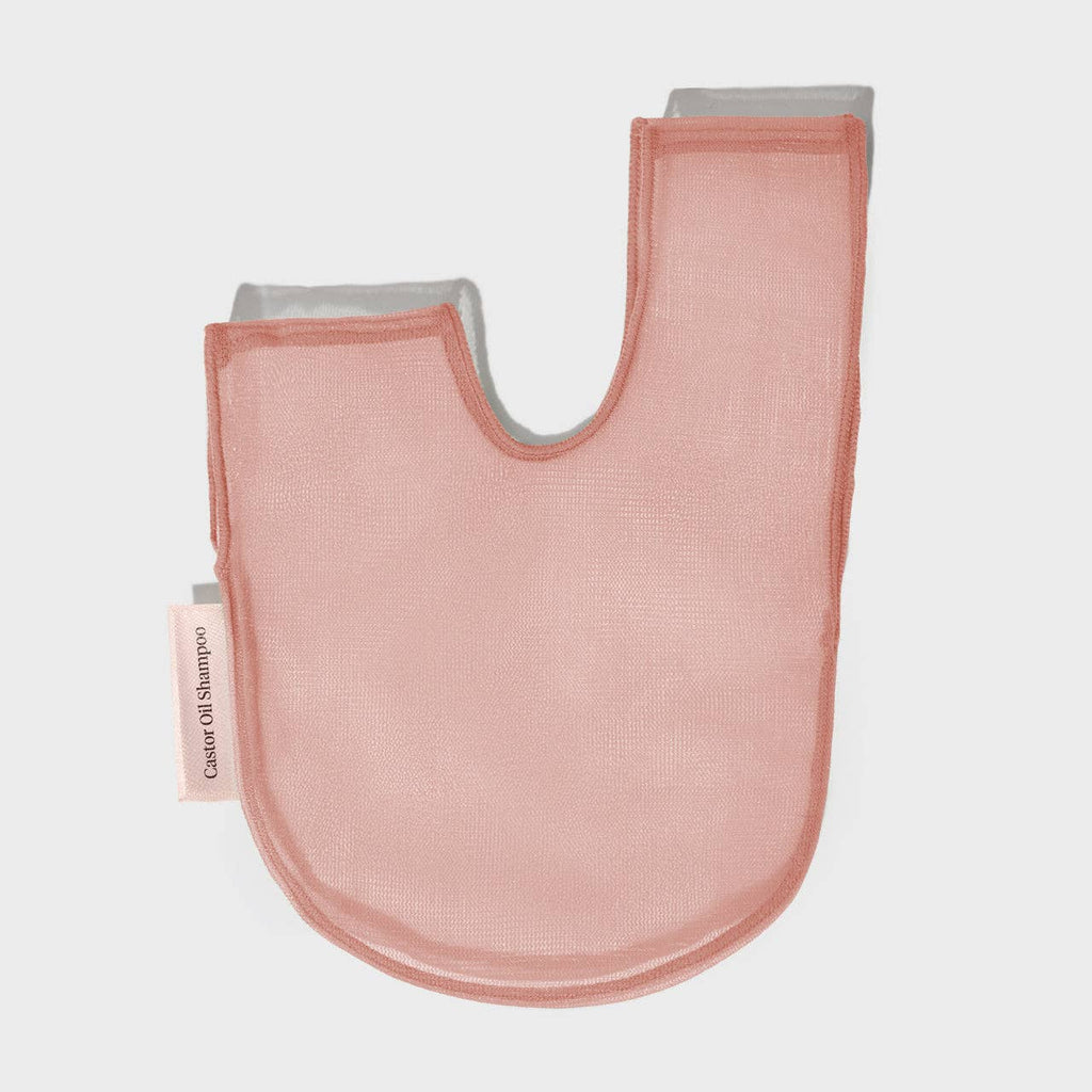 Mesh Kitsch shampoo bar saver bag with on a light grey background