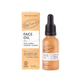 UpCircle face oil bottle and packaging on a white background