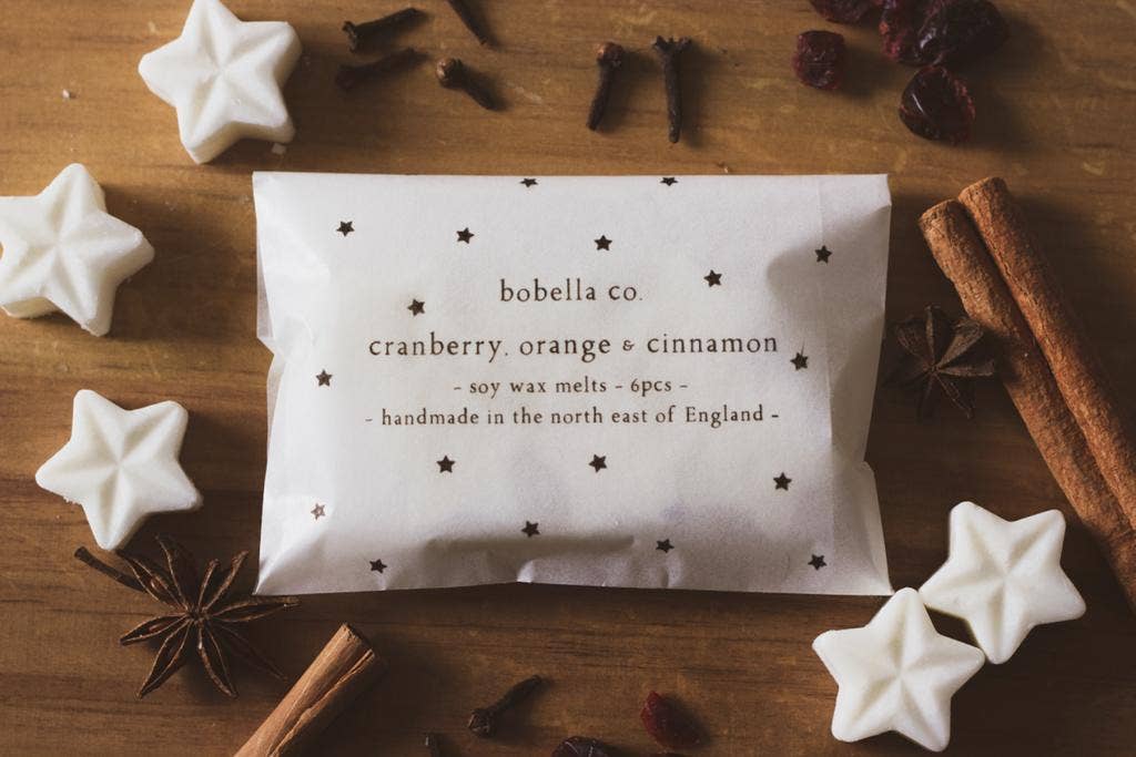 Christmas Wax Melts | Cranberry Orange and Cinnamon | Bobella Co.