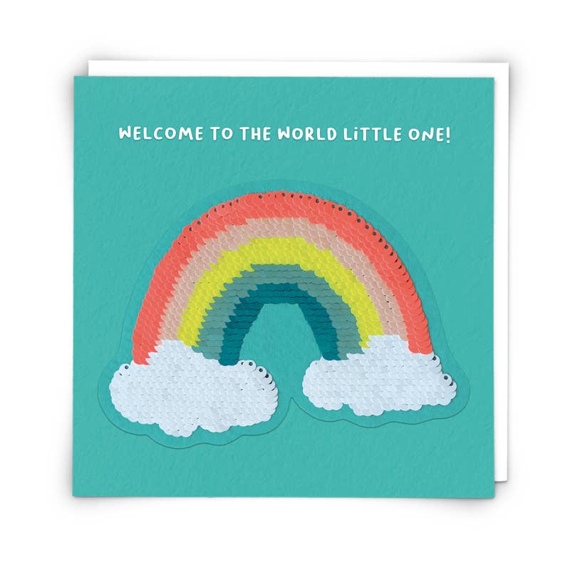 Little One - Greeting Card with Reusable Sequin Patch
