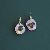 Puddle Hoop Earrings : Teal