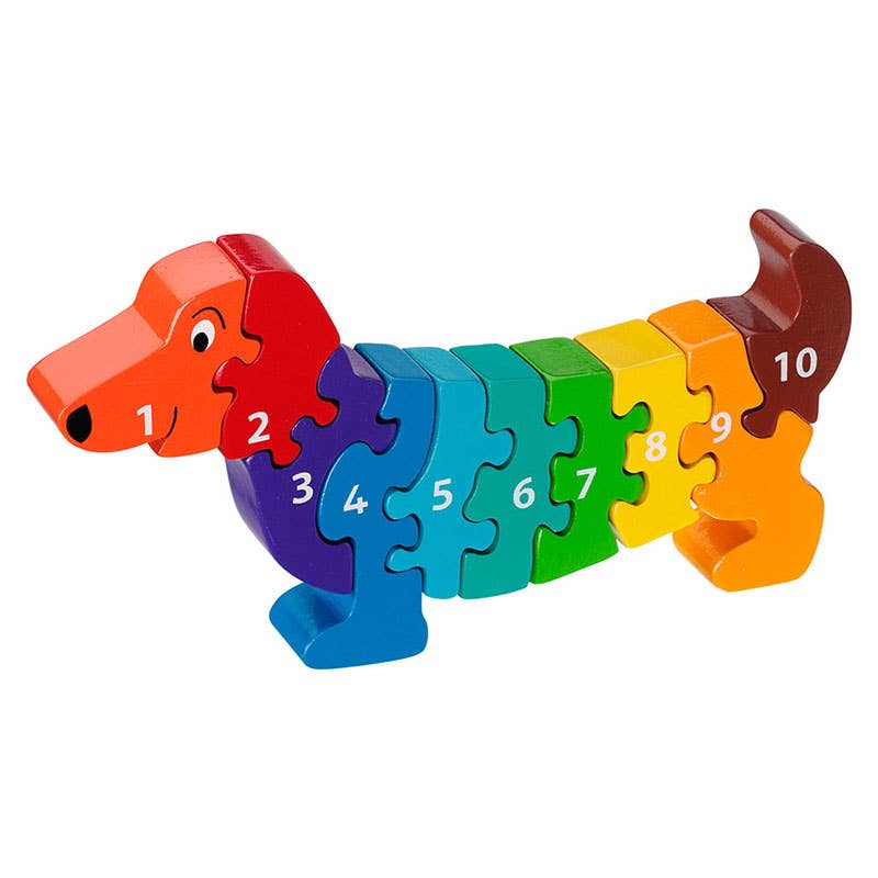 Sausage Dog Numbered Puzzle