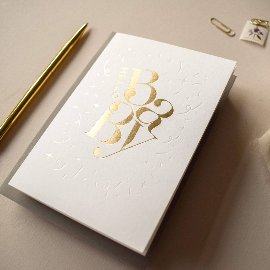 Hello Baby - Luxury Greeting Card