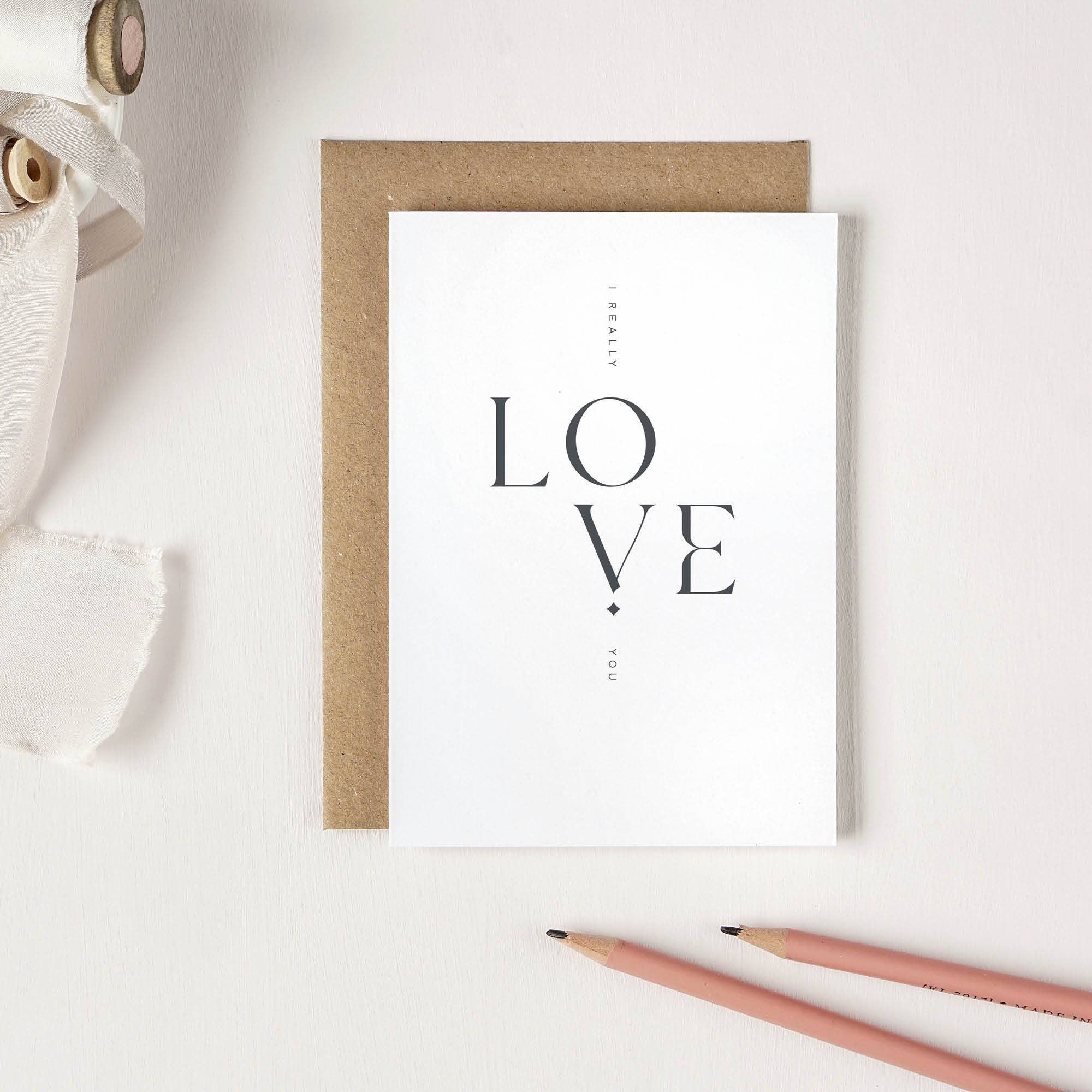 I Really Love You - Luxury Greeting Card