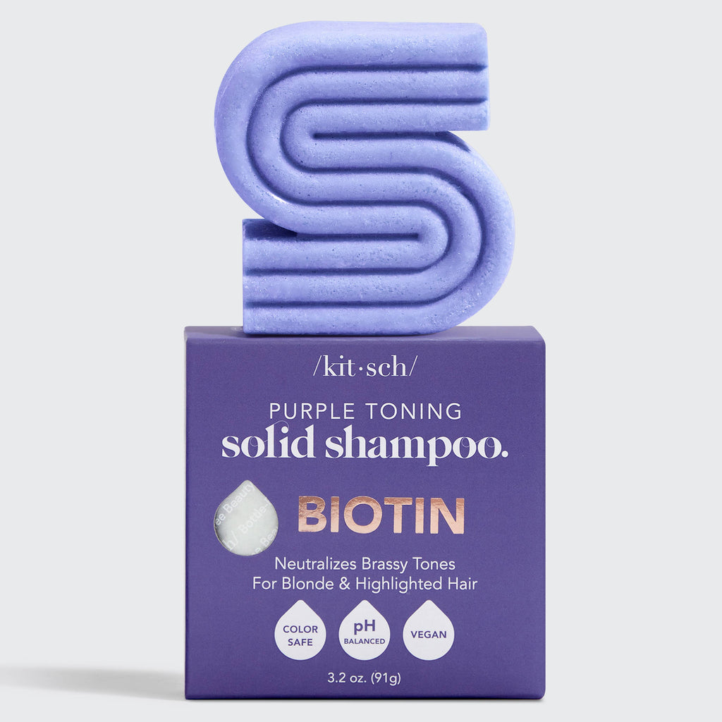 Purple Toning Shampoo Bar for Colour Treated & Grey Hair