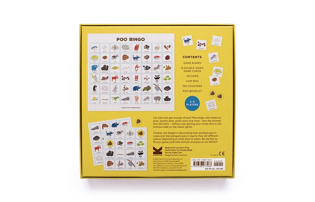 Poo Bingo Board Game